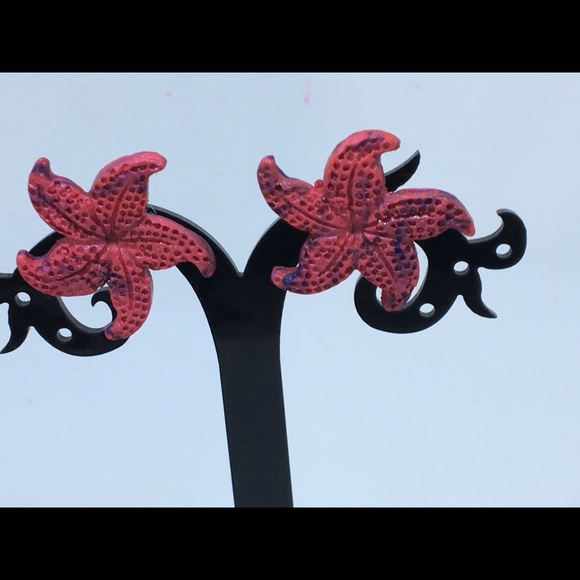 Unique Handmade Polymer Clay Post Earrings - Picture 3 of 8